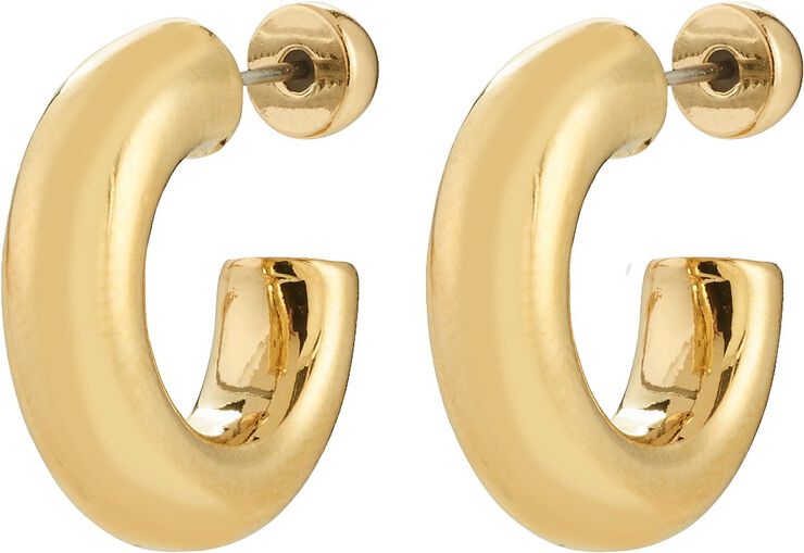 PHASE small hoops gold-plated