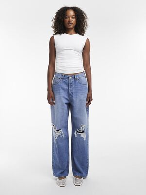 TSCOLUMN MR STRAIGHT RIPS DNM JEANS