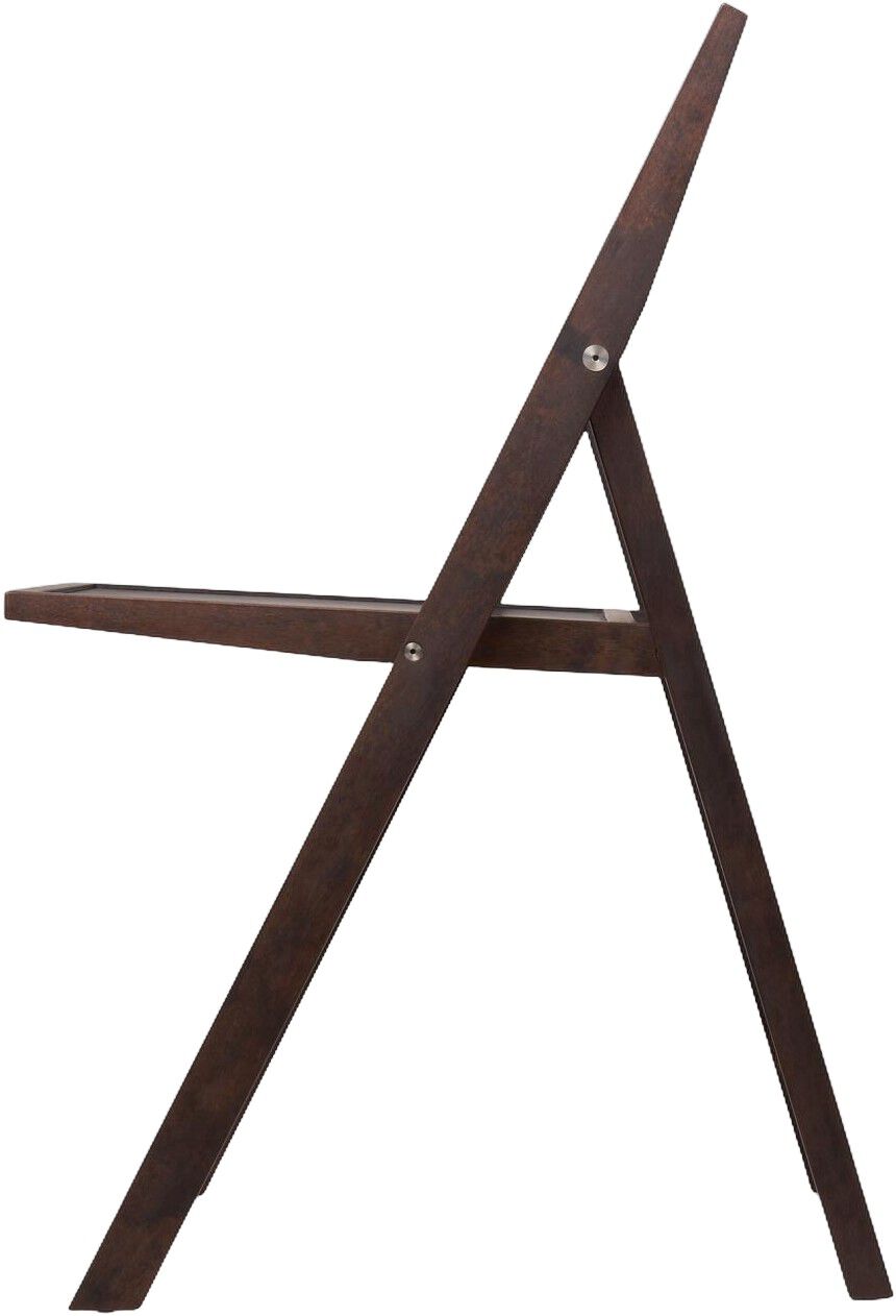 Folding Flat Chair | Dark Brown Birch