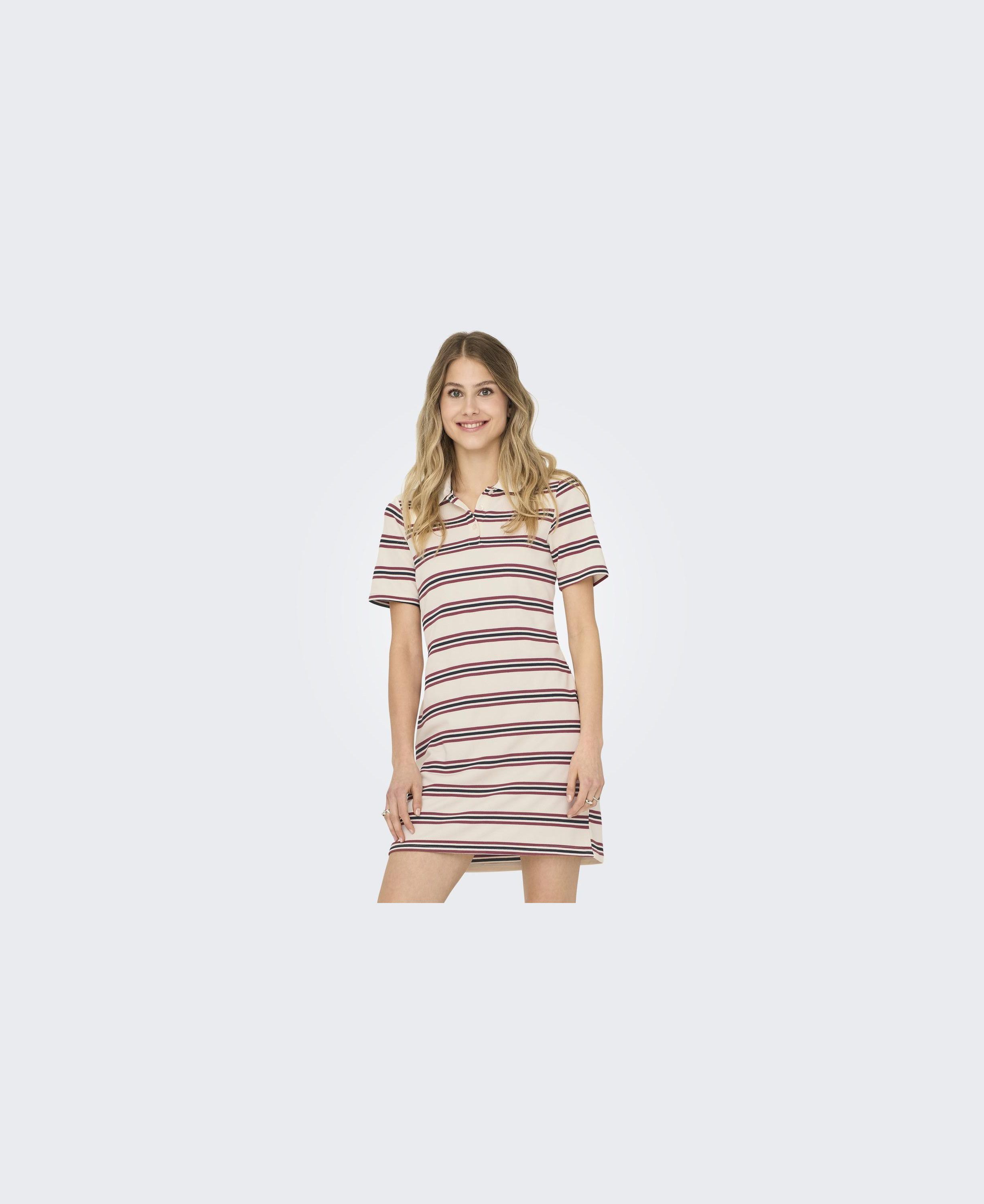 ONLEVIE S/S POLO DRESS CS JRS