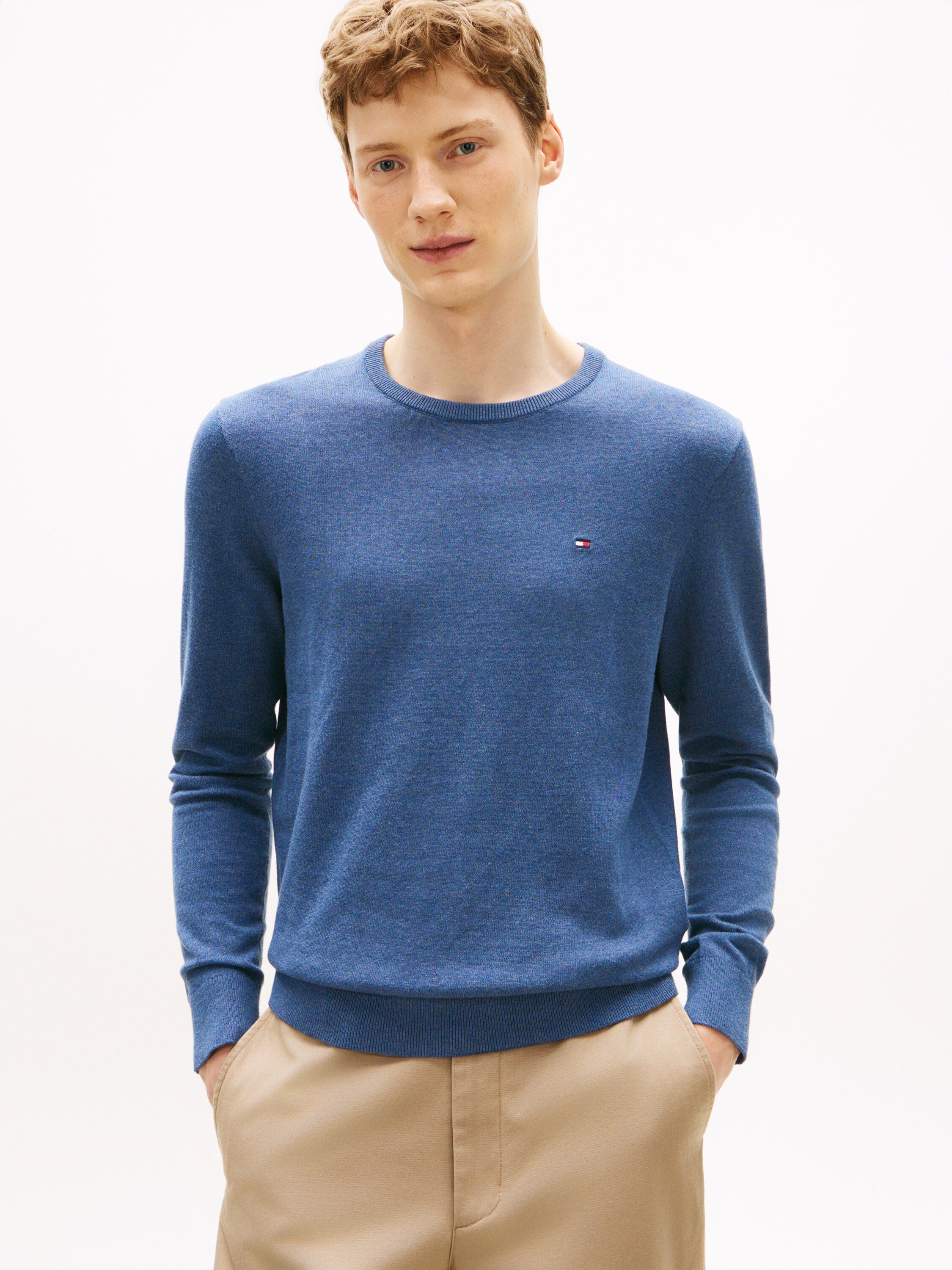 Flag Embroidery Crew Neck Jumper