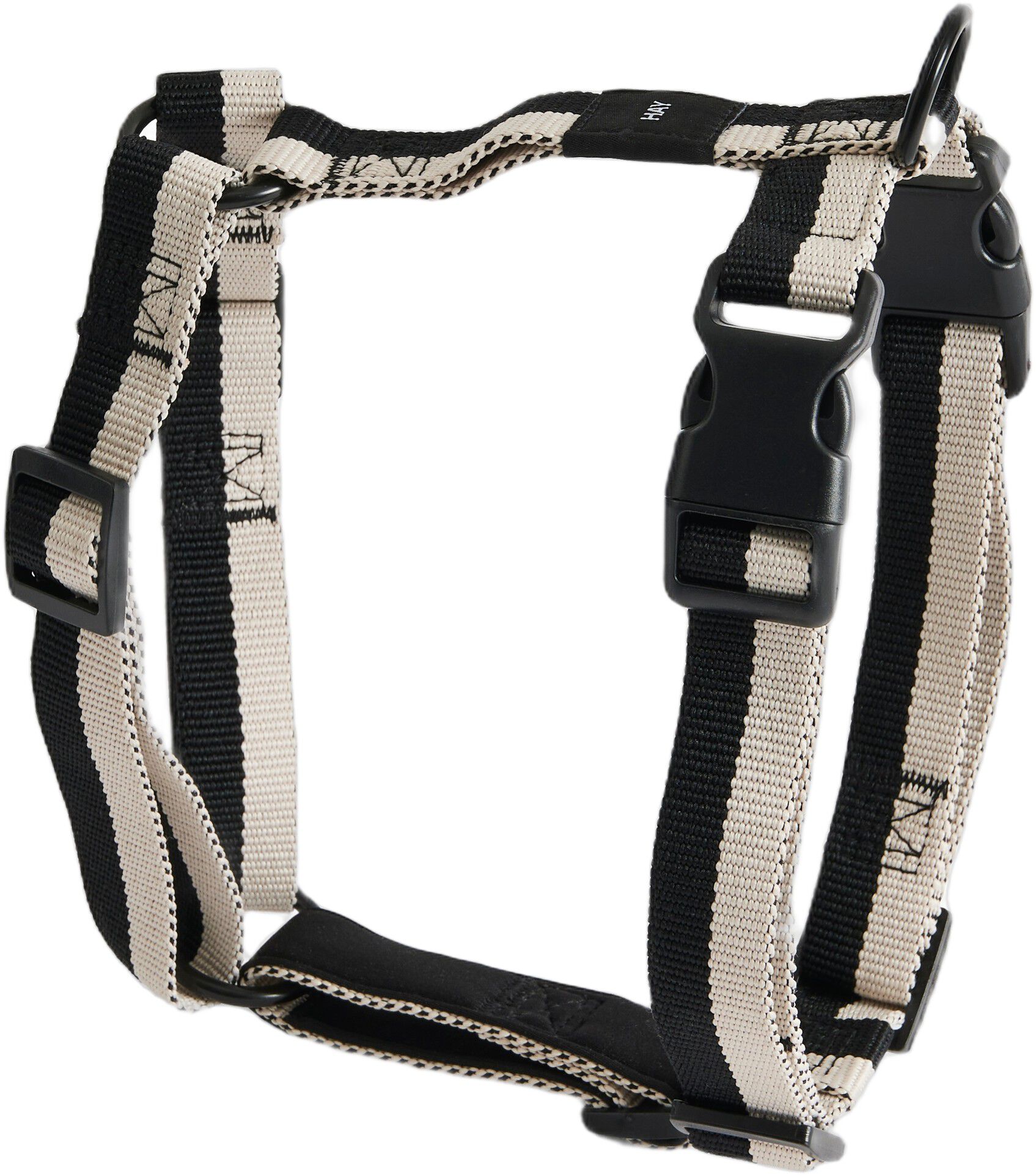HAY Dogs Harness-Medium-Black, whit