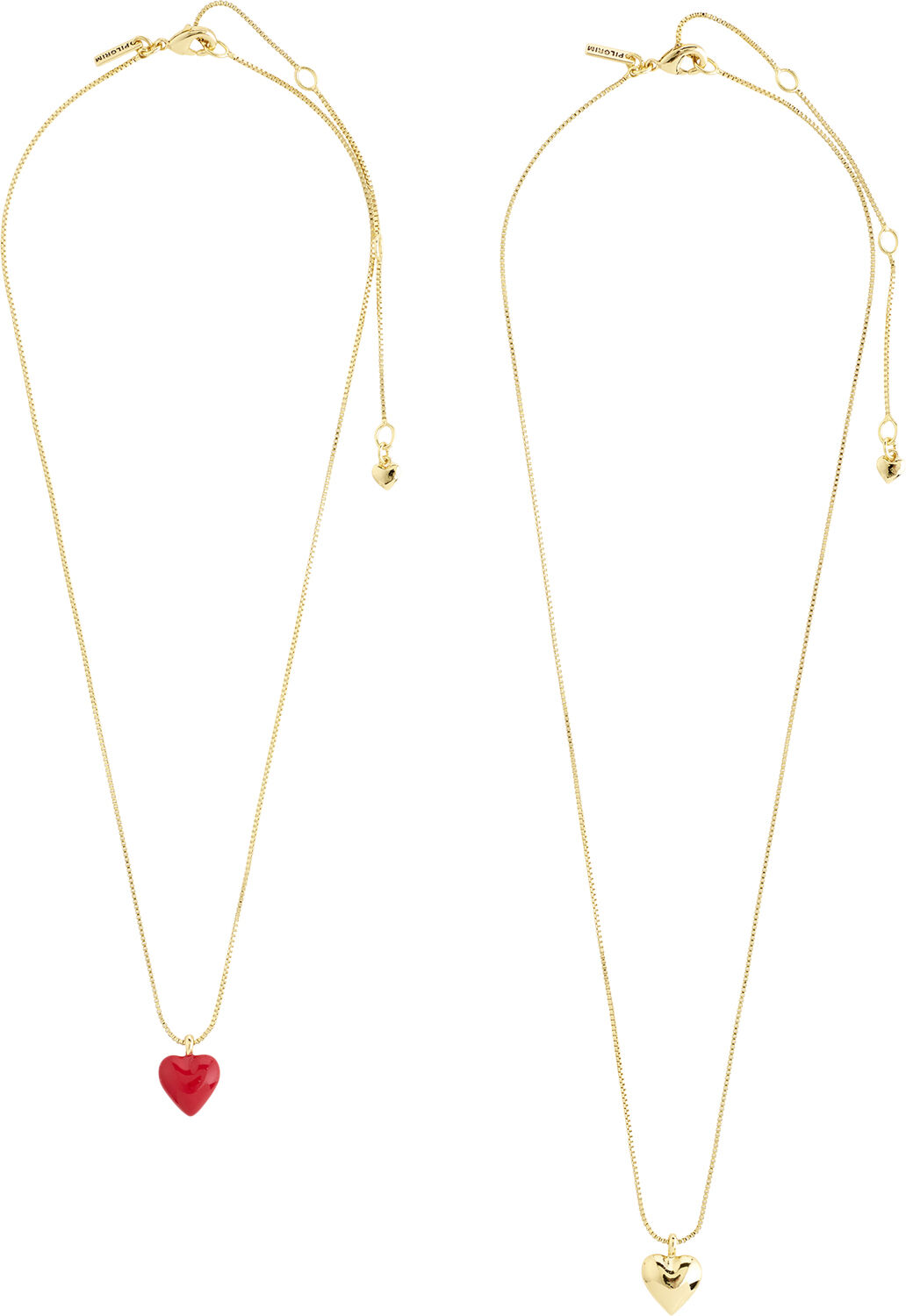 MAEVE necklace, 2 in a set, gold-plated