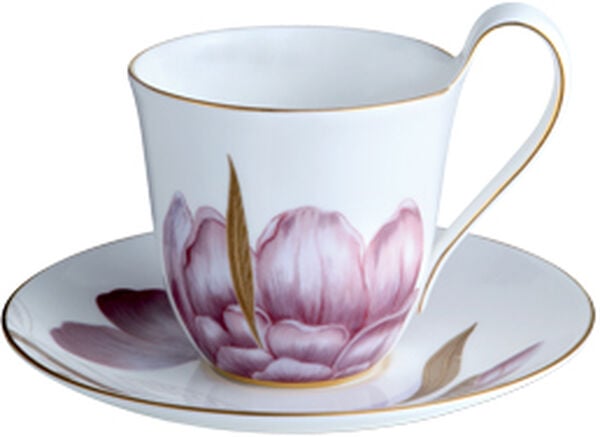 Flora kopp och fat 27 cl Iris