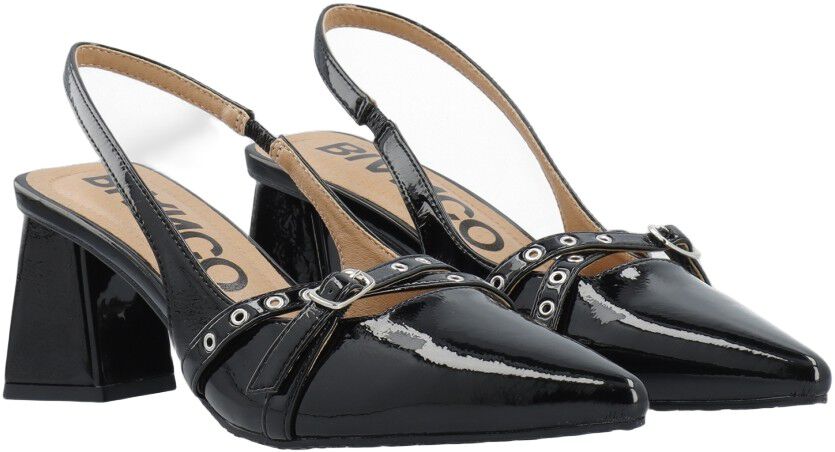 BIAMARALYN Buckle Slingback Faux Leather