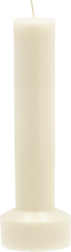 Blockljus Hvils D8 x 23 cm Cream Paraffin/Stearin