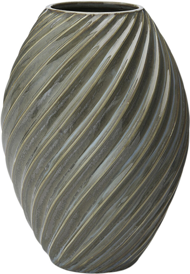 Morsø River vase 21 cm gråblå