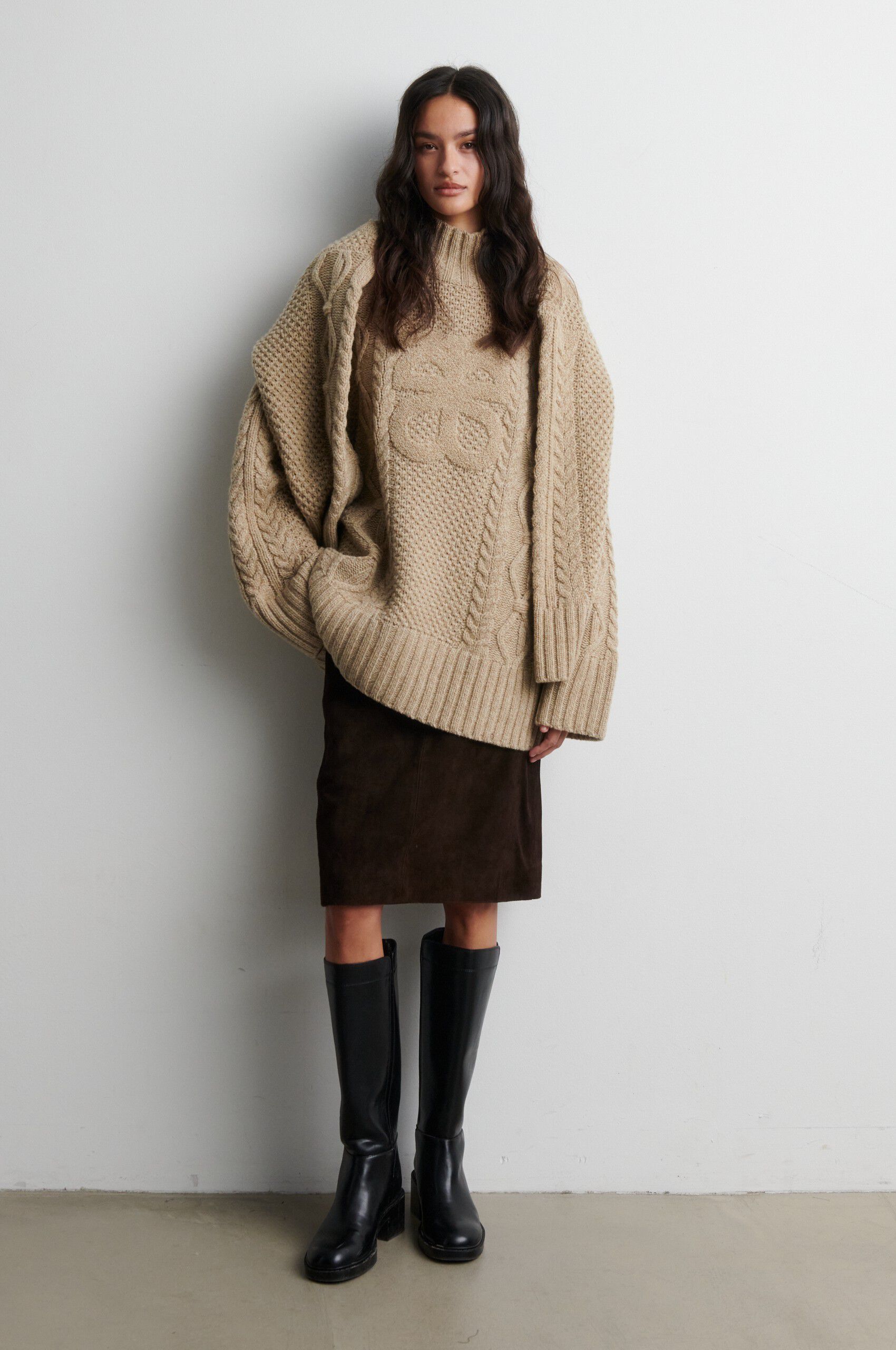 Zonie Suede Skirt