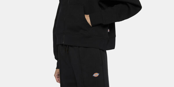 OAKPORT ZIP HOODIE W BLACK