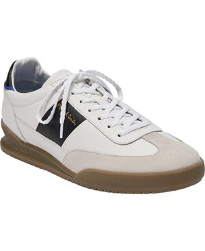 MENS SHOE DOVER WHITE BLACK SIDE PANEL