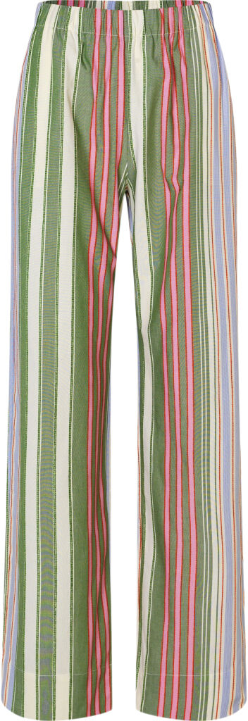 2363 Striped Cotton, Elasticated Long Pants