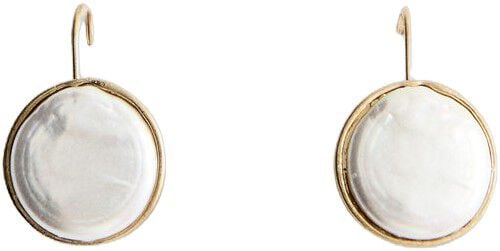 Round resin earrings