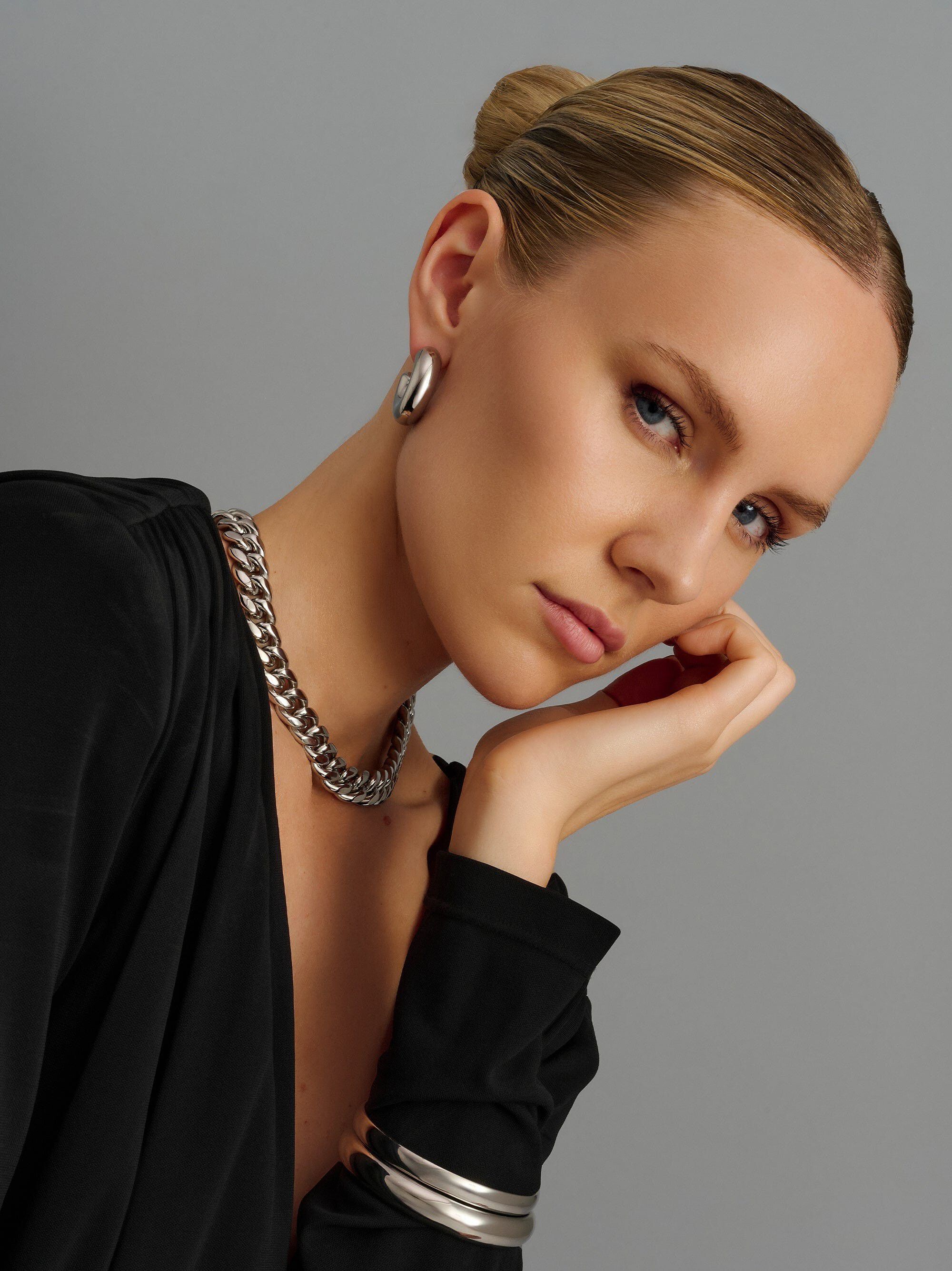 Chunky Tube Hoop Earrings