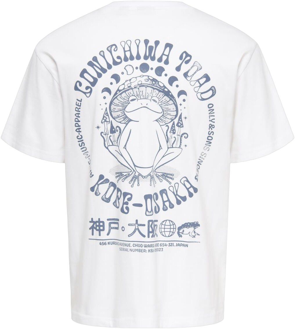 ONSFRED LIFE RLX SS PRINT TEE NOOS