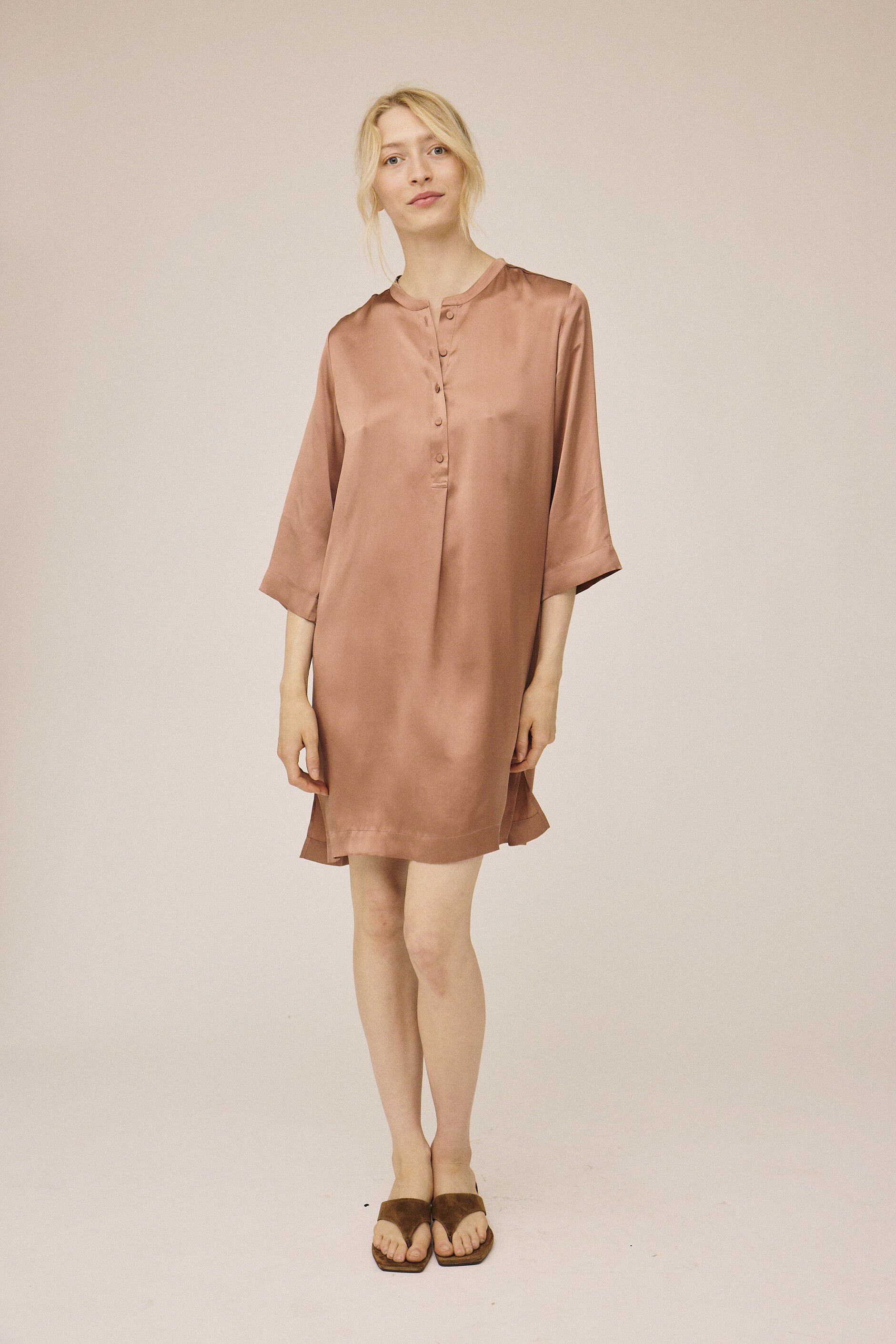 Moon 15 G - Night Shirt Dress, 100% Silk
