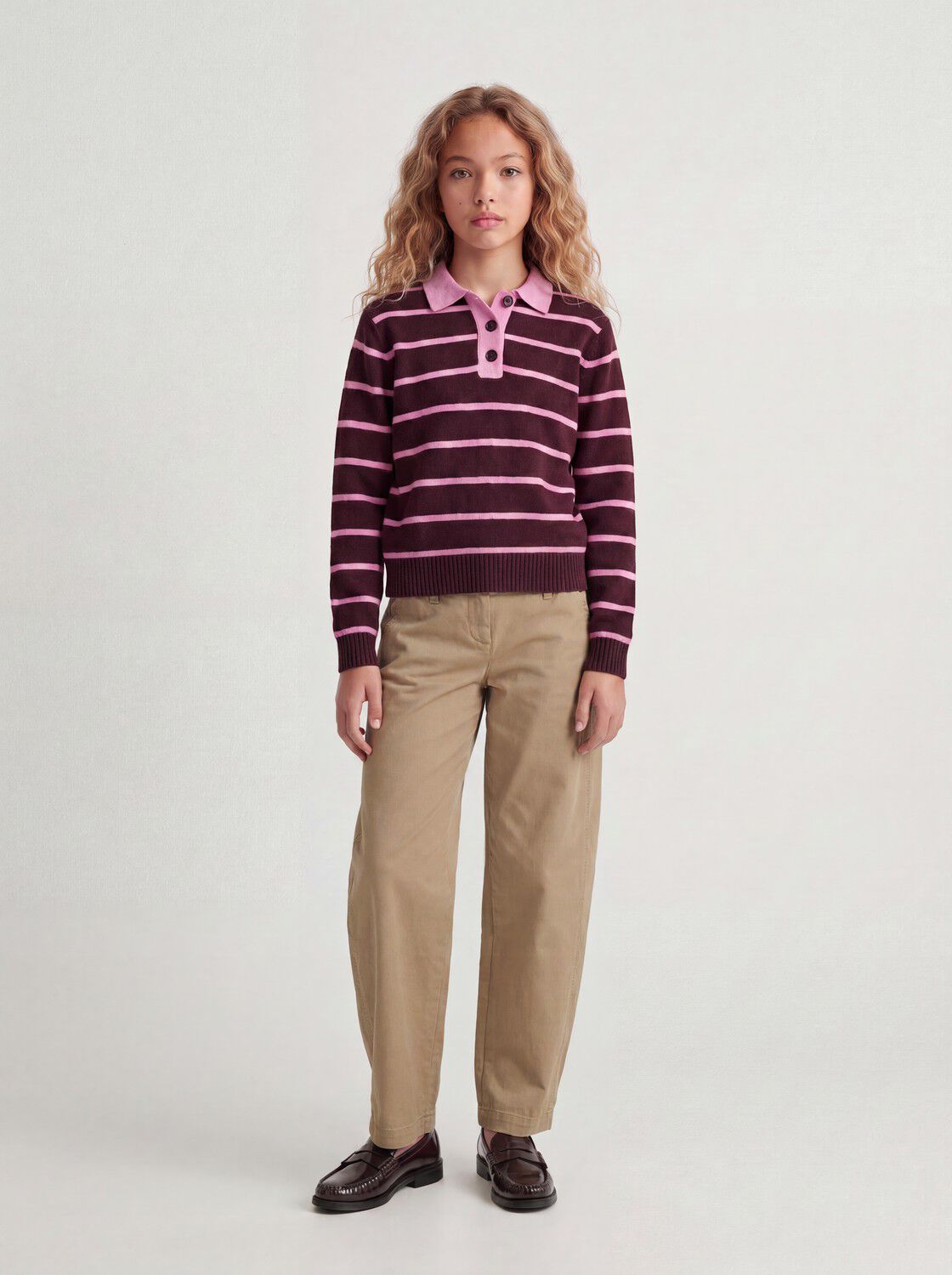 Jxruby Polo Neck Knit Sn Grl