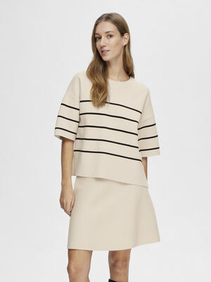 SLFLIVA 2/4 KNIT O-NECK NOOS