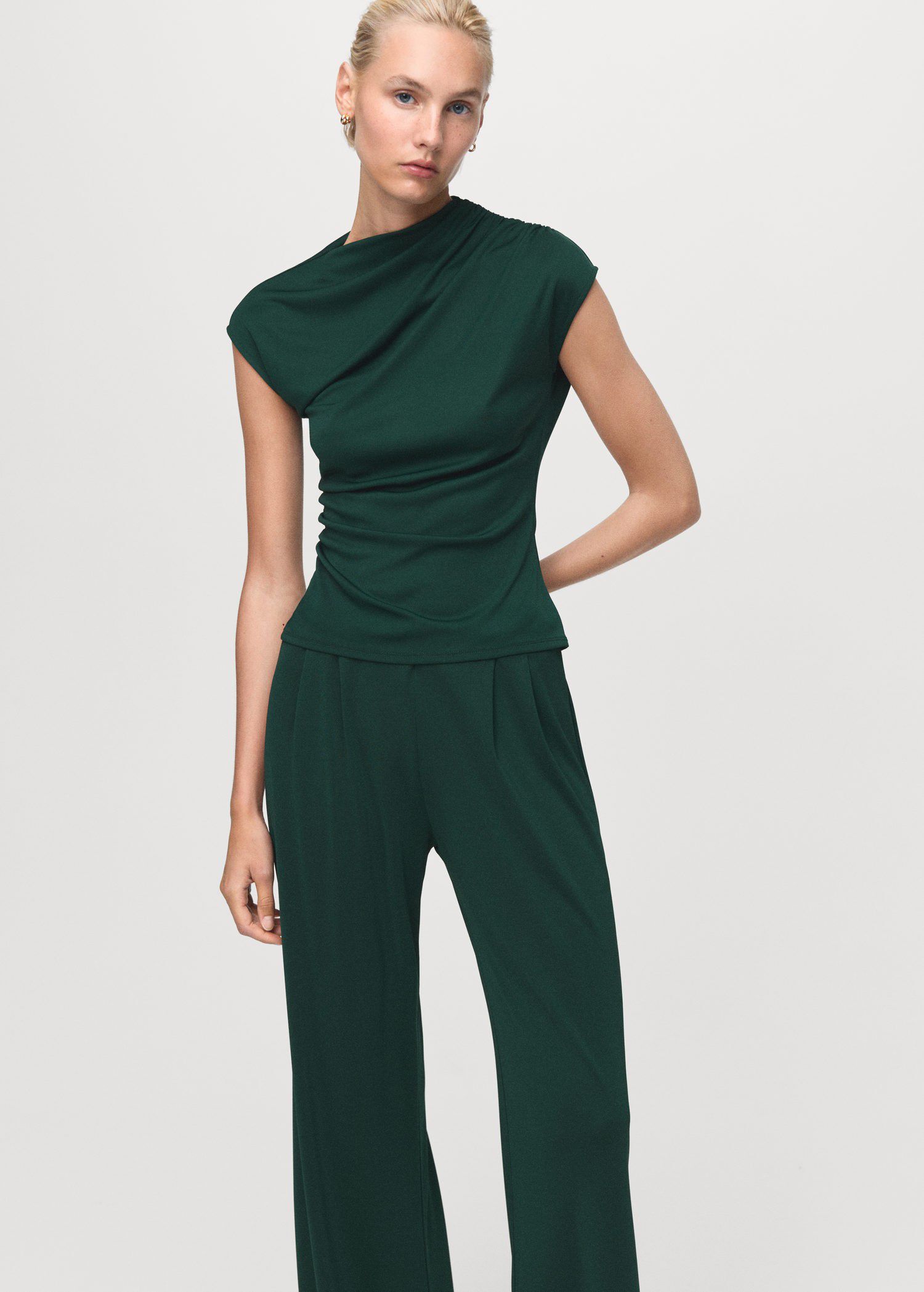 Dart palazzo trousers