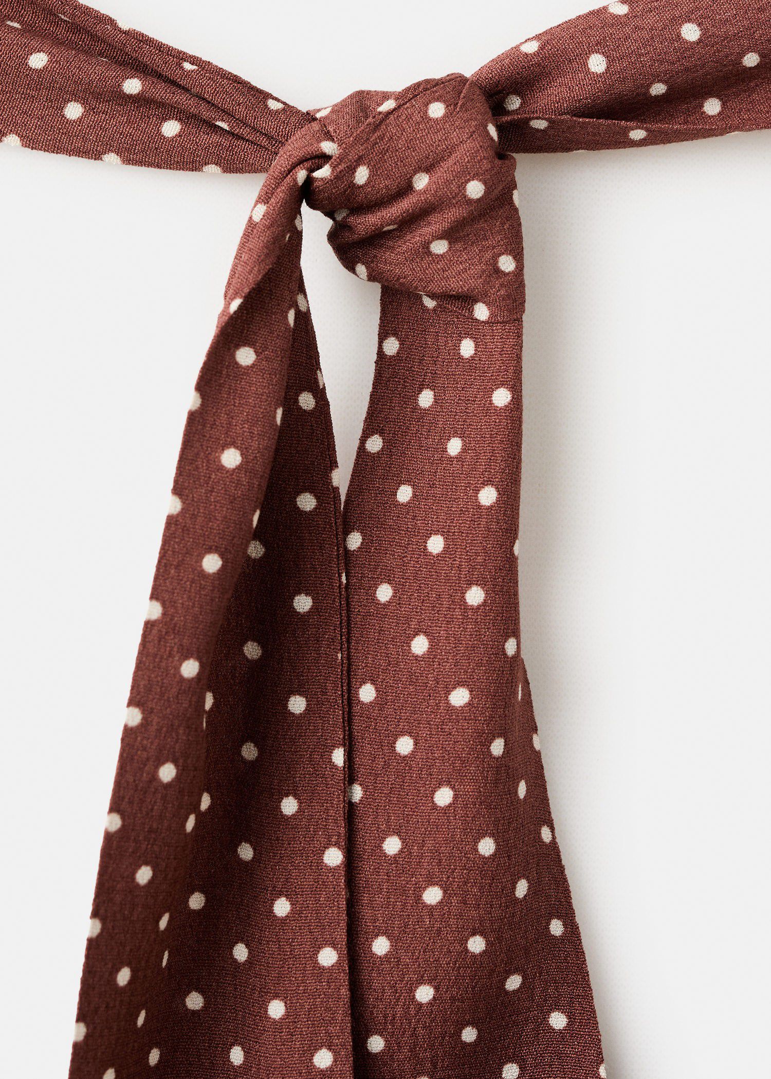 A-line polka-dot dress