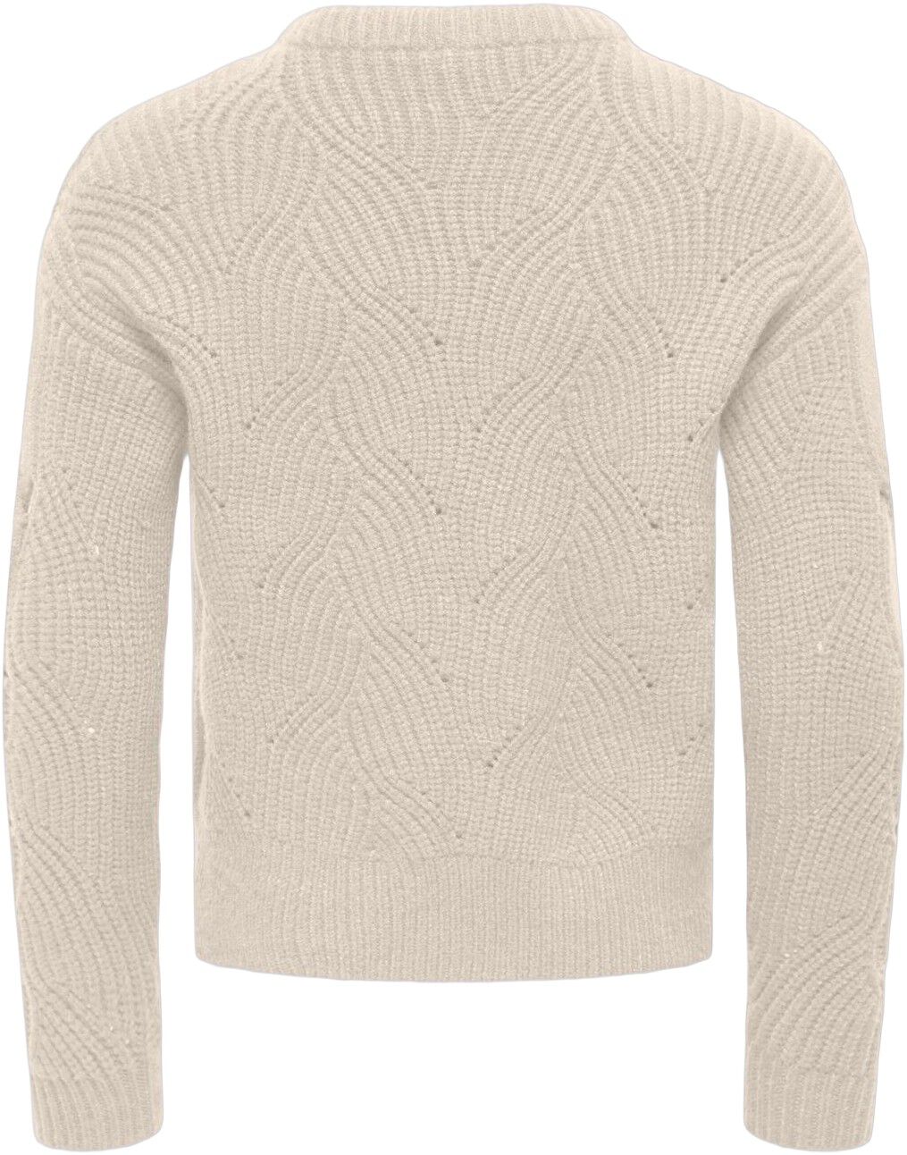 KOGKATIA LS STRUCTURE O-NECK CP KNT