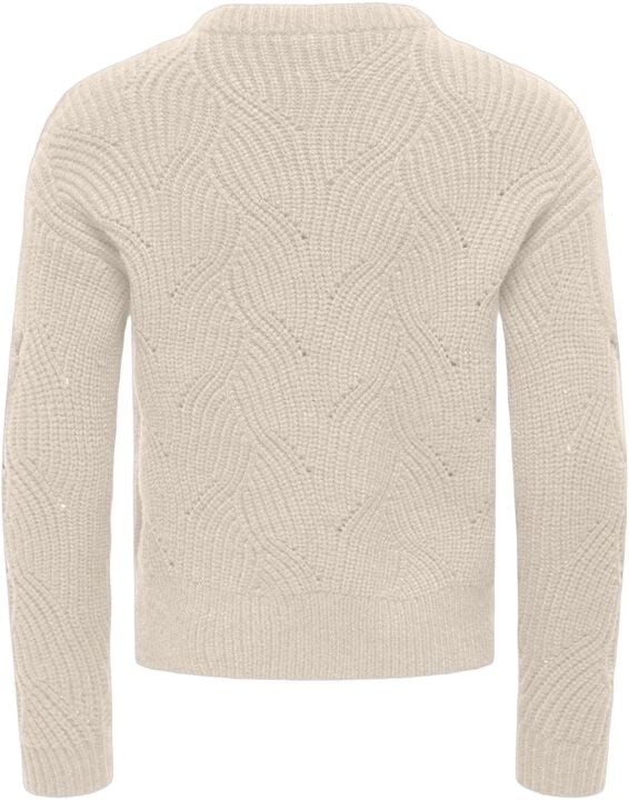 KOGKATIA LS STRUCTURE O-NECK CP KNT