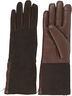 CREMONA - FEMININE ZIP LEATHER GLOVES W/ SHEARLING LINING