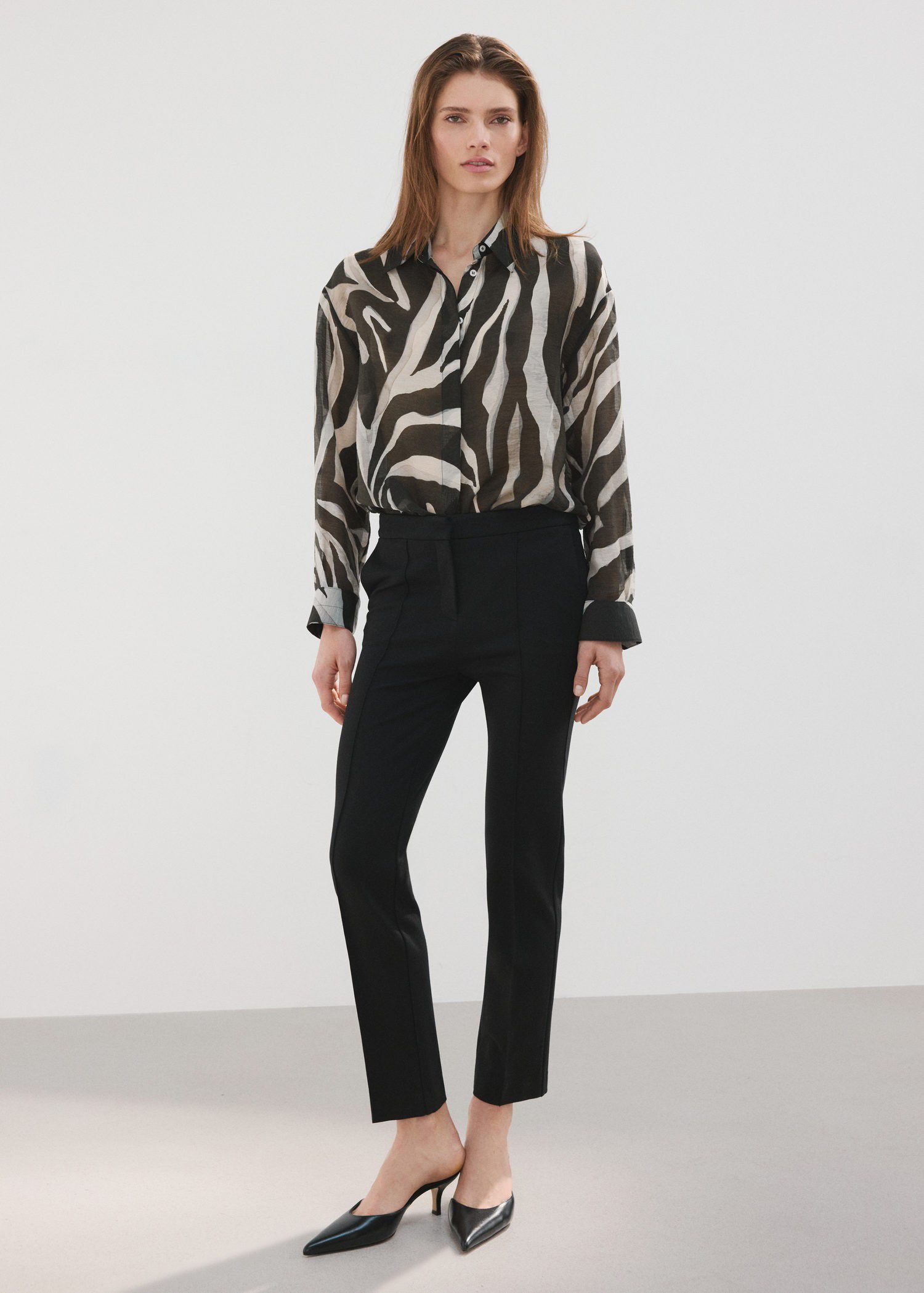 Lyocell printed shirt