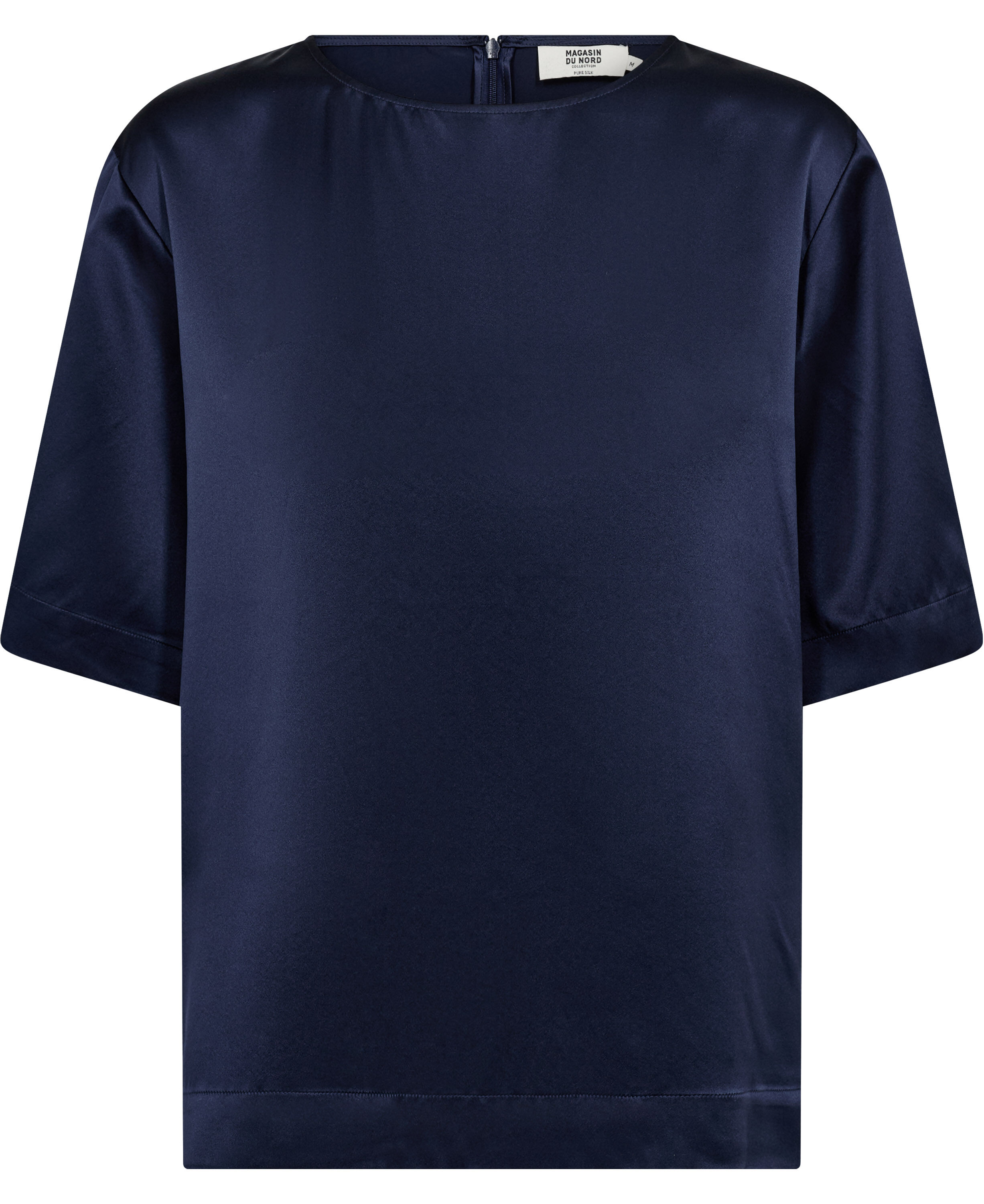 Gia 2 Kort&aelig;rmede bluse - 100% silke