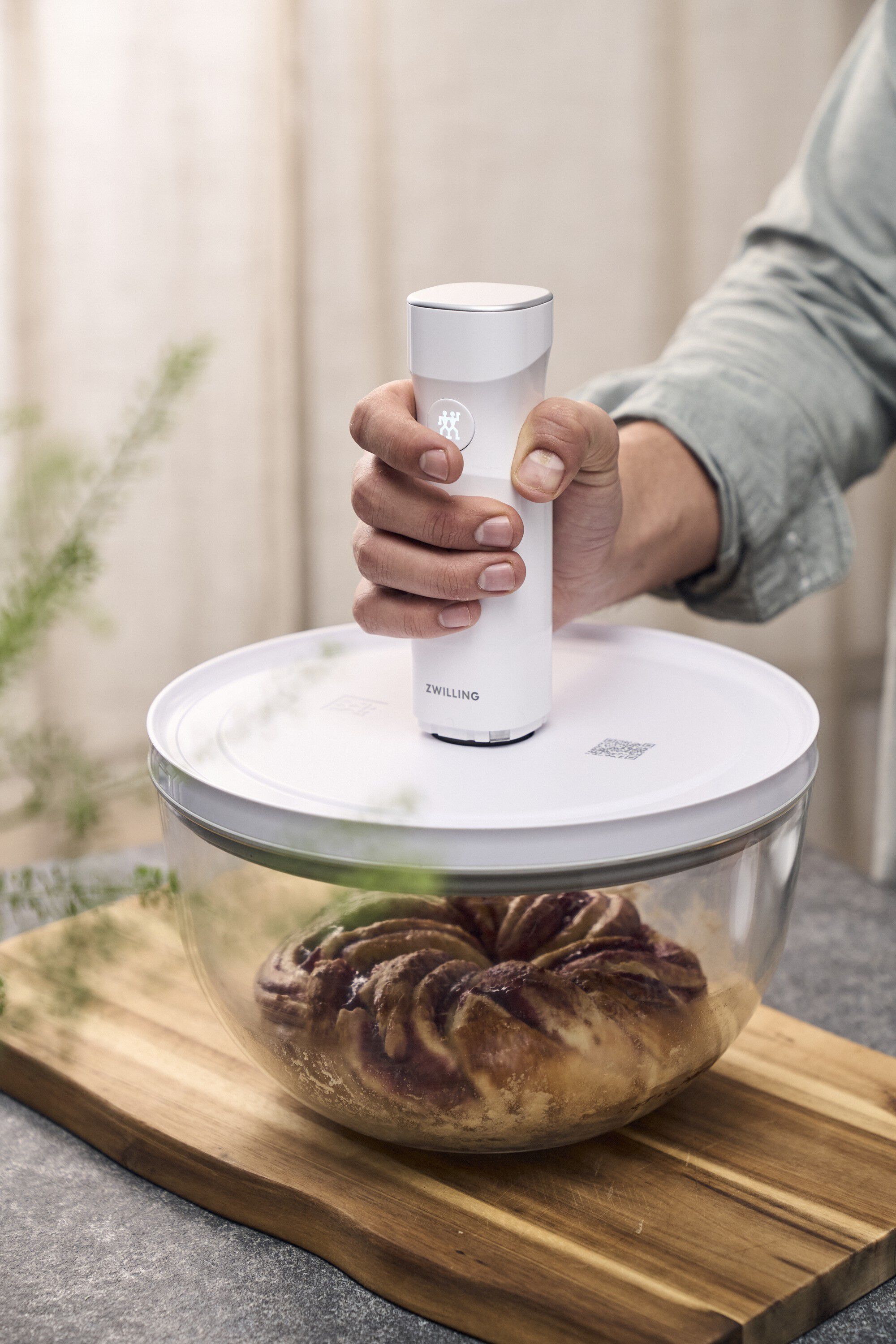 Fresh & Save BOWLS Lock till vakuumsk&aring;l L / 24 cm, Vit