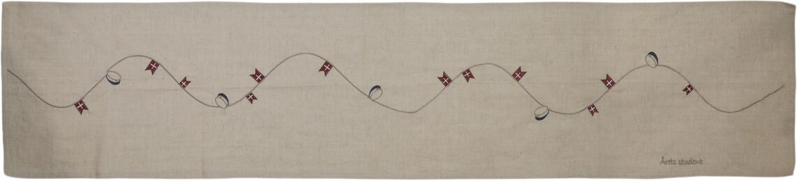 Bordl&oslash;ber bl&aring; student 40x160cm