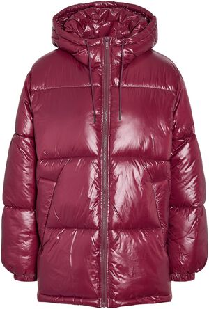 NMALLIE SHINY HOOD LONG JACKET