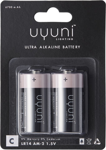 UYUNI Lighting - C Battery, 1,5V, 6700 mAh - 2 pack