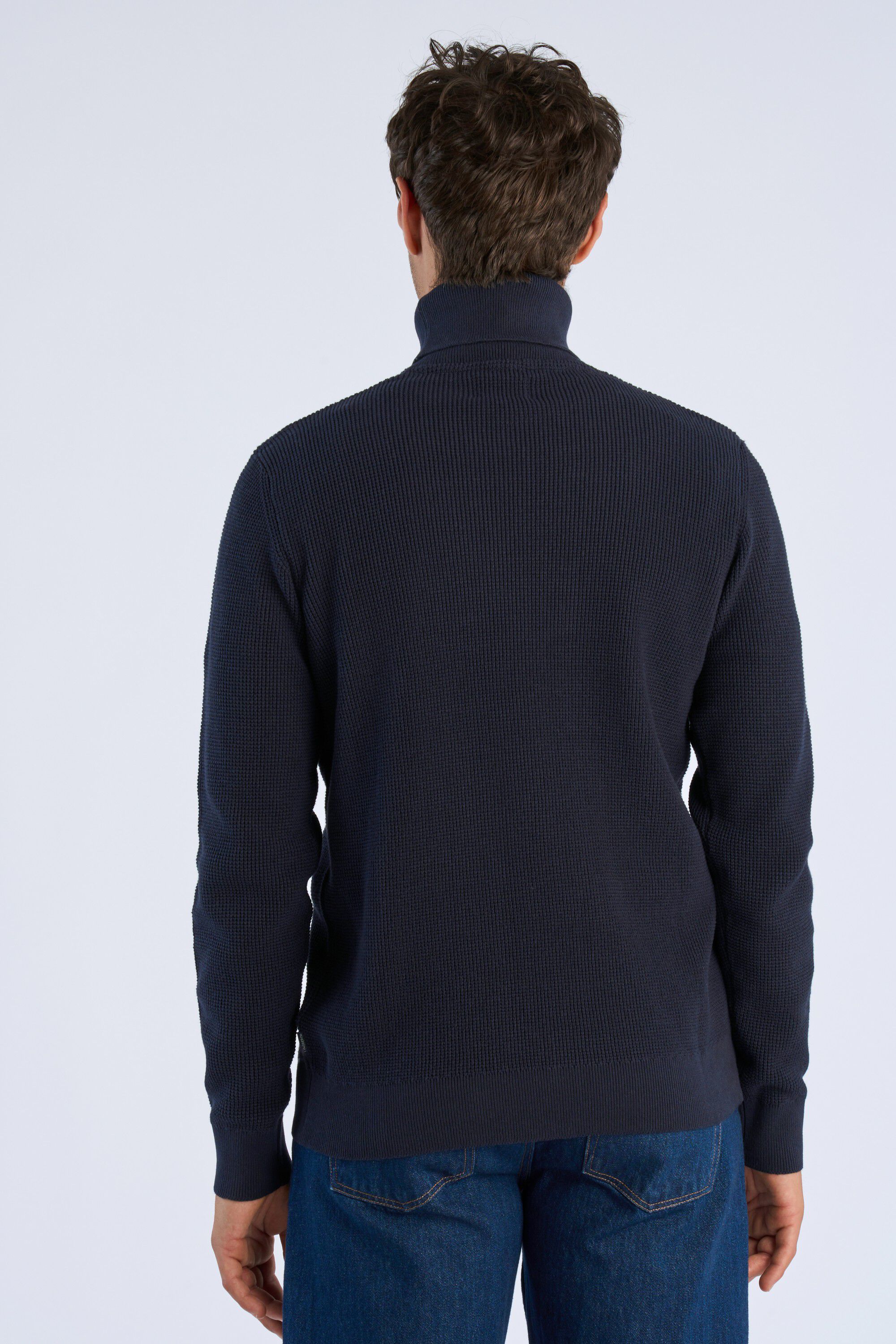 Recycled roll neck knit L/S