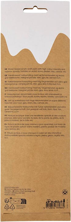 Plus Color Hobbymaling, 6x5ml.