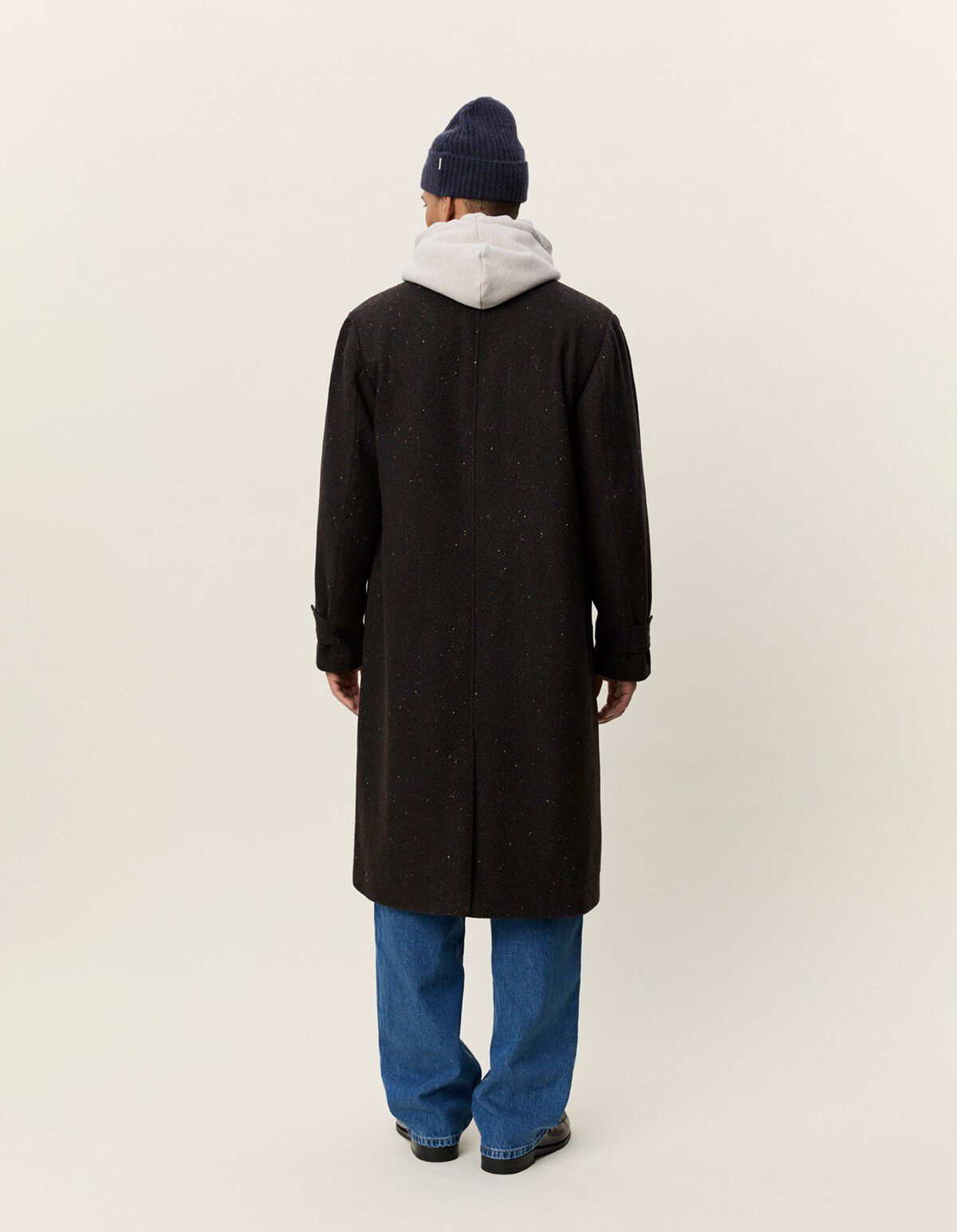 Herringbone Wool Coat