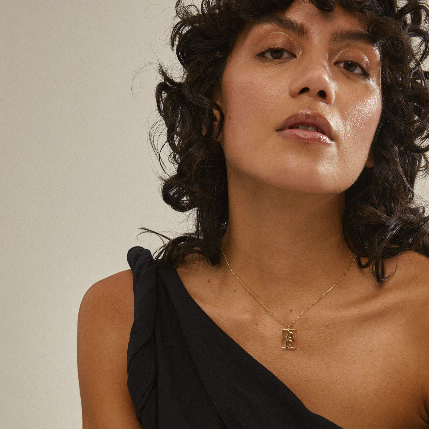 LOVE TAG, recycled DAD necklace gold-plated