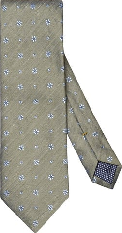 Floral Silk Linen Tie