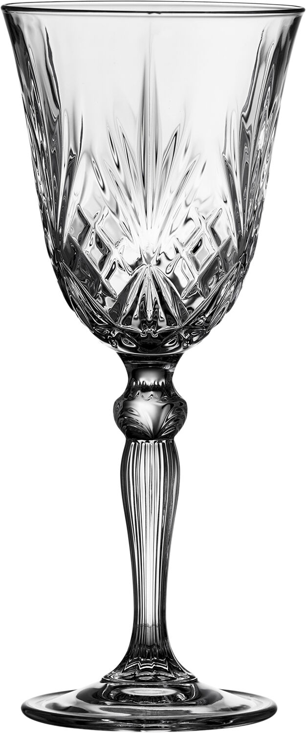 Lyngby Glas Krystal Melodia Vittvinsglas 21 cl 4 st Clear