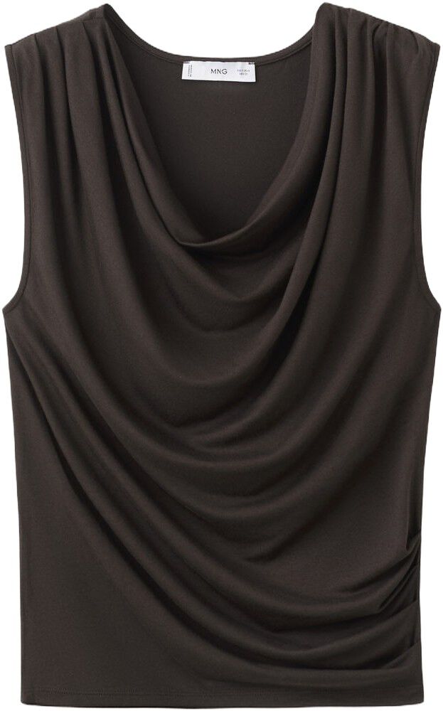 Draped fitted t-shirt