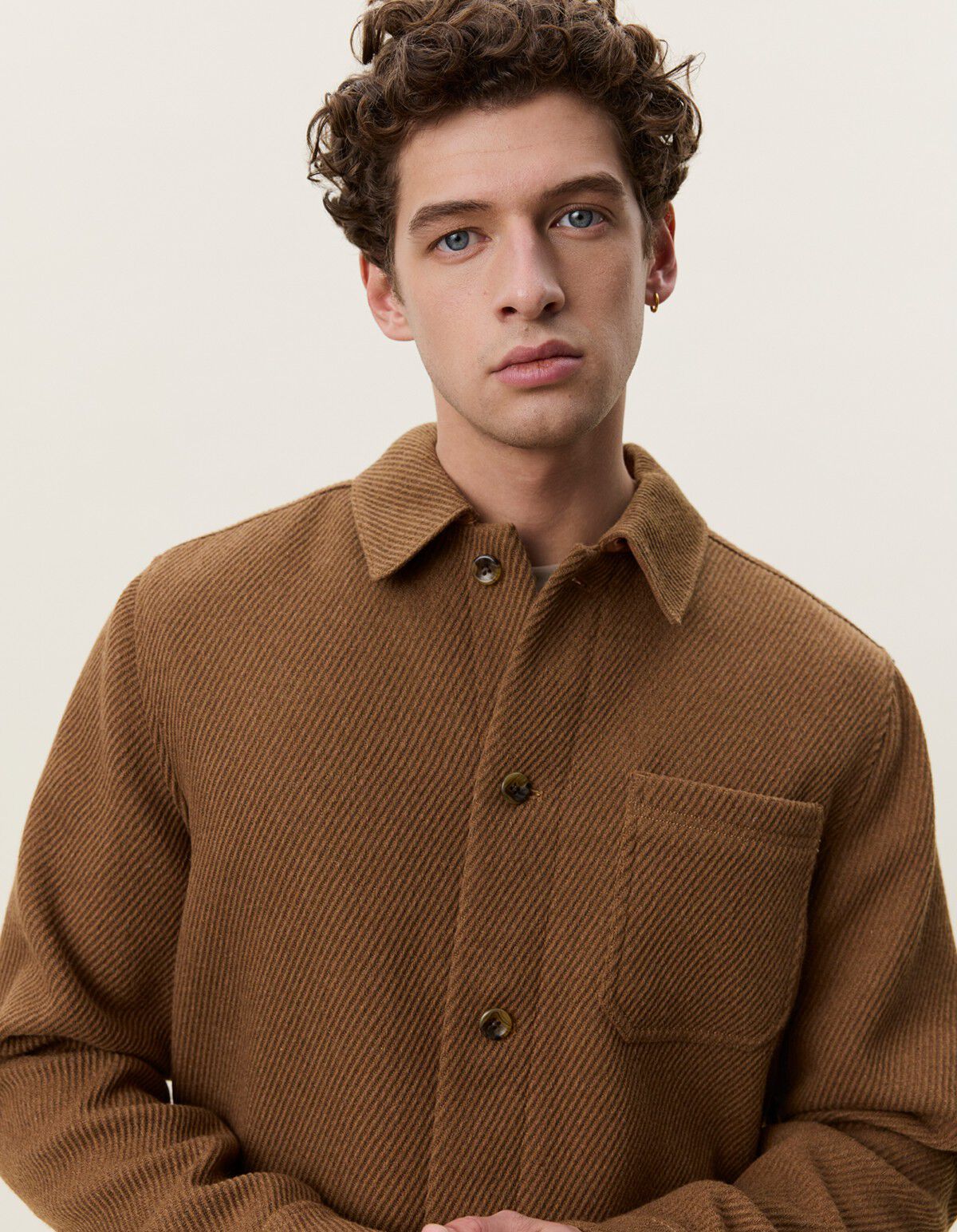Twill Wool Overshirt