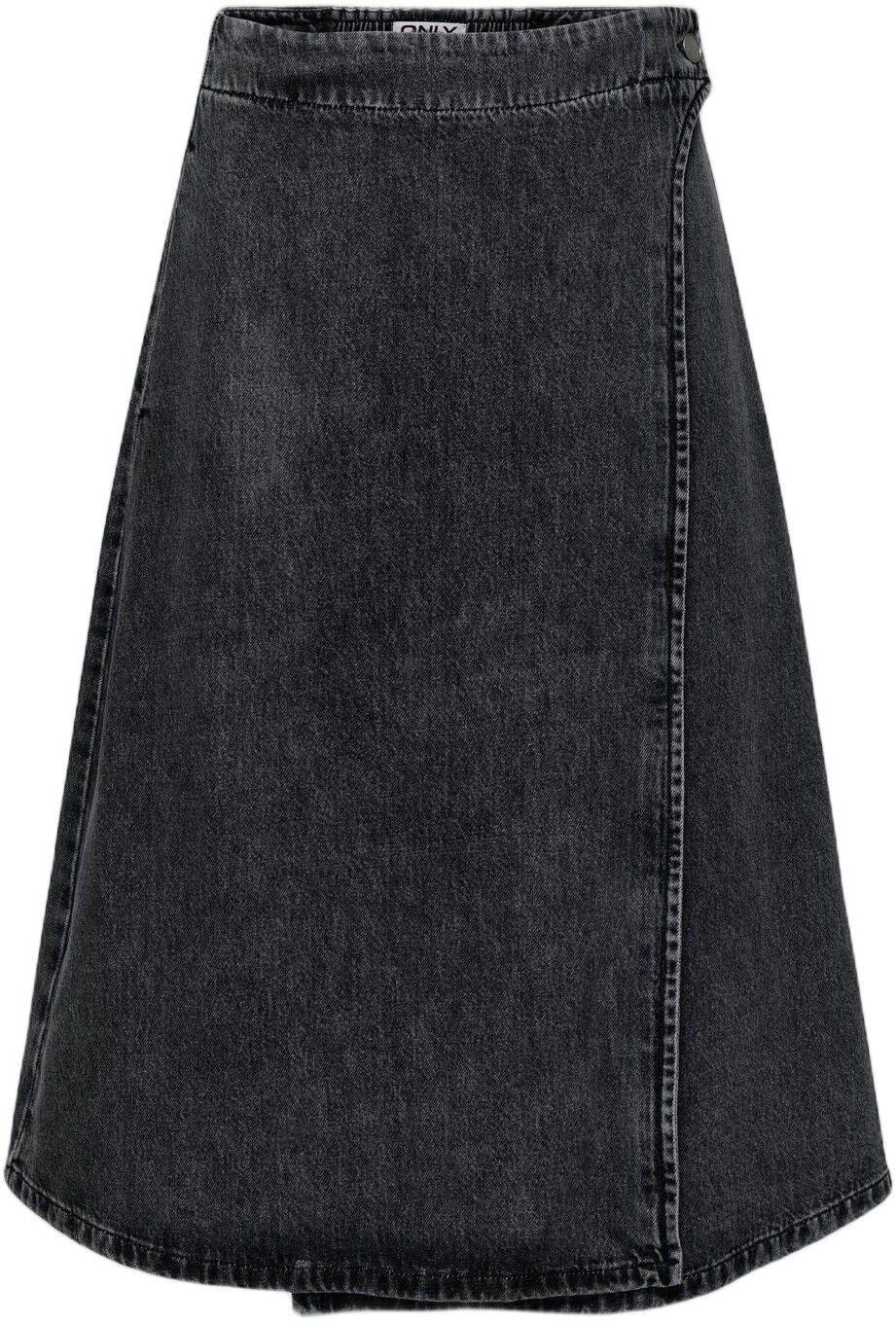 ONLTHEA WRAP MIDI SKIRT DNM CS DOT