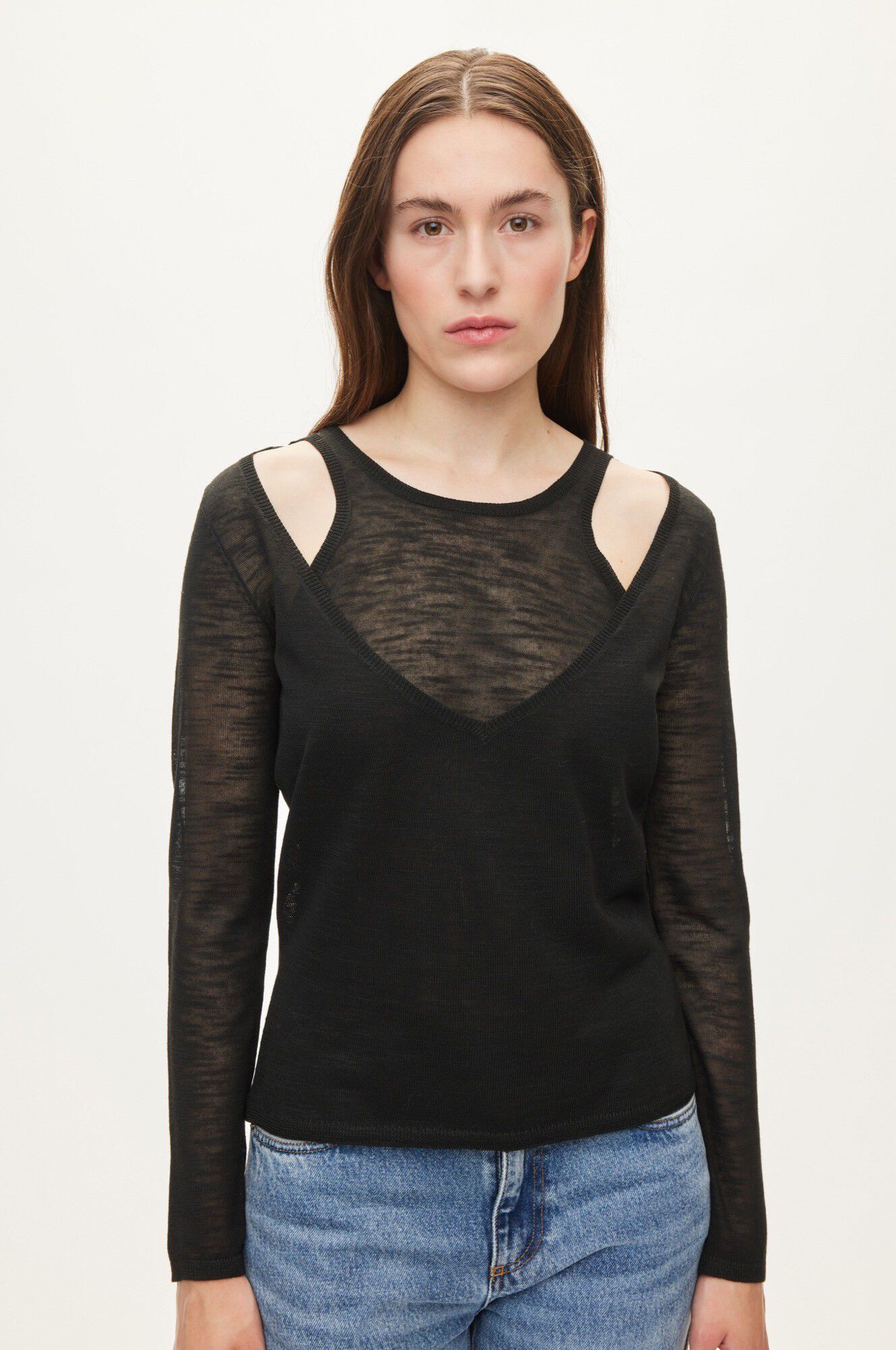 Drama Knit Blouse