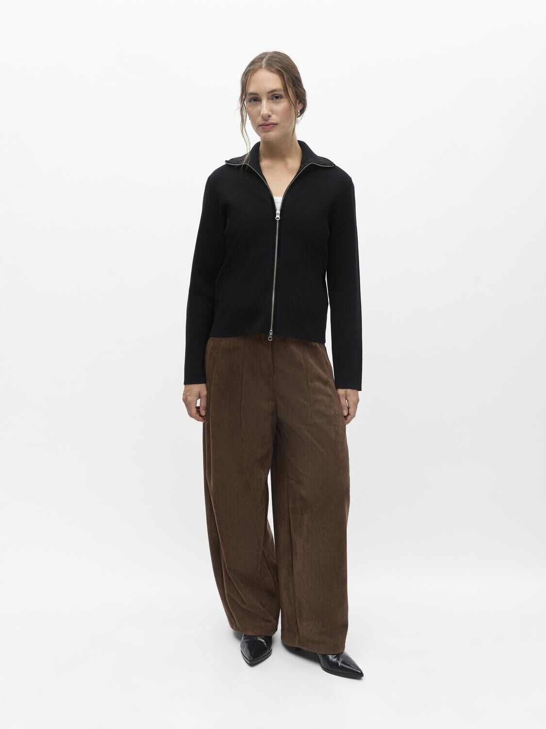 Objreynard L/S Re Zip Cardigan Noos
