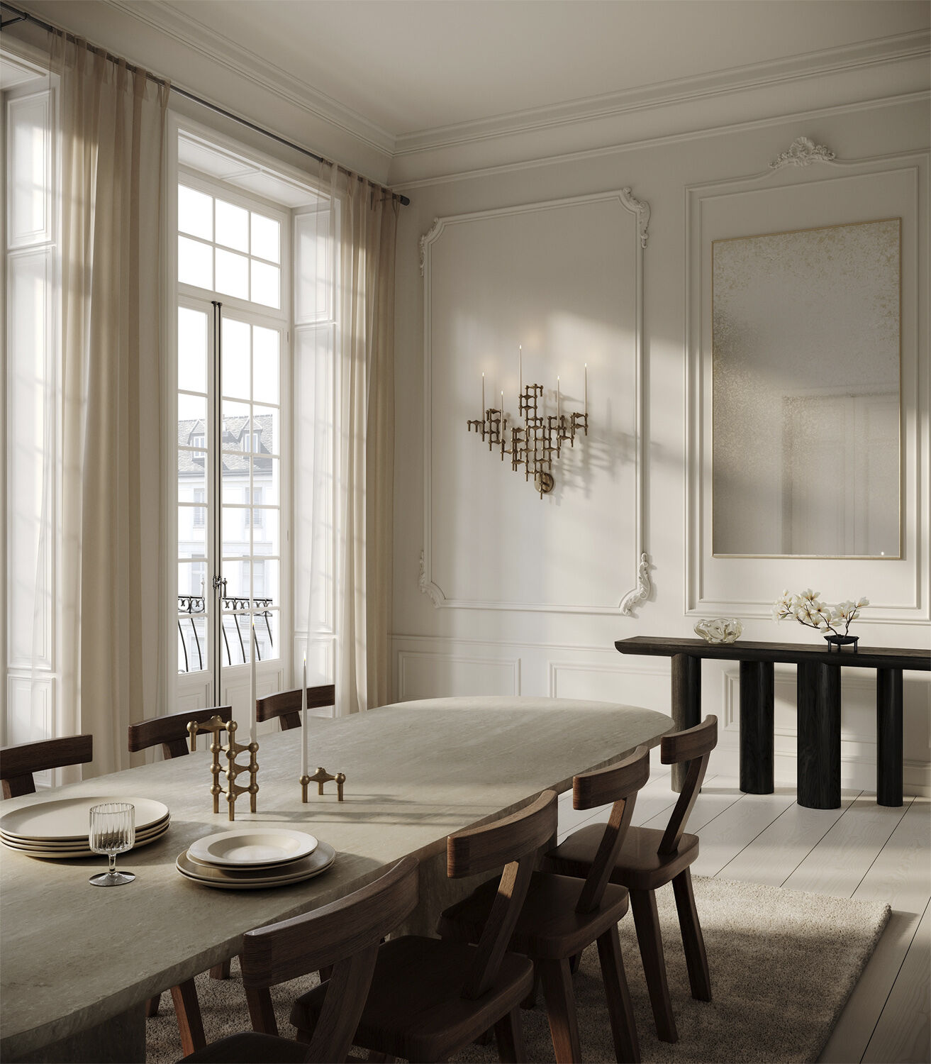 STOFF Nagel wall hanger - bronzed brass/bruneret messing