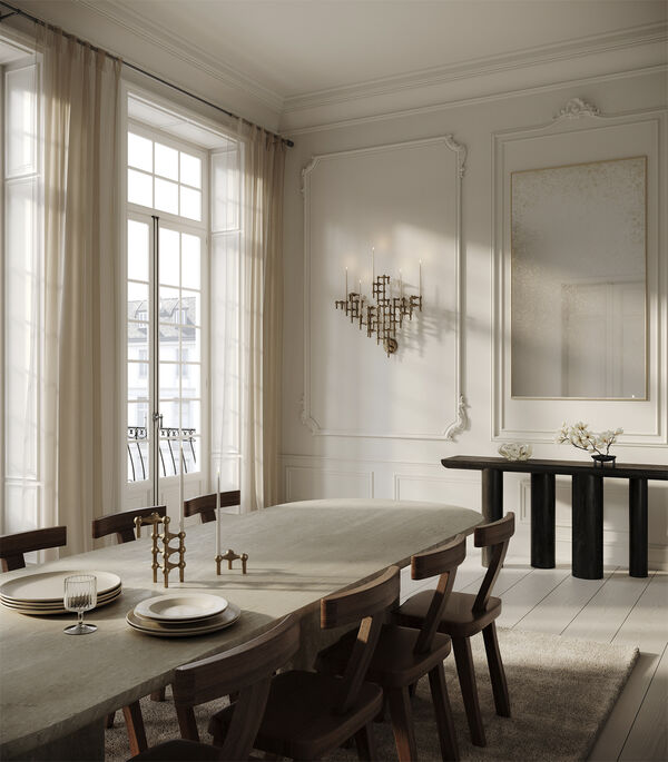 STOFF Nagel wall hanger - bronzed brass/bruneret messing