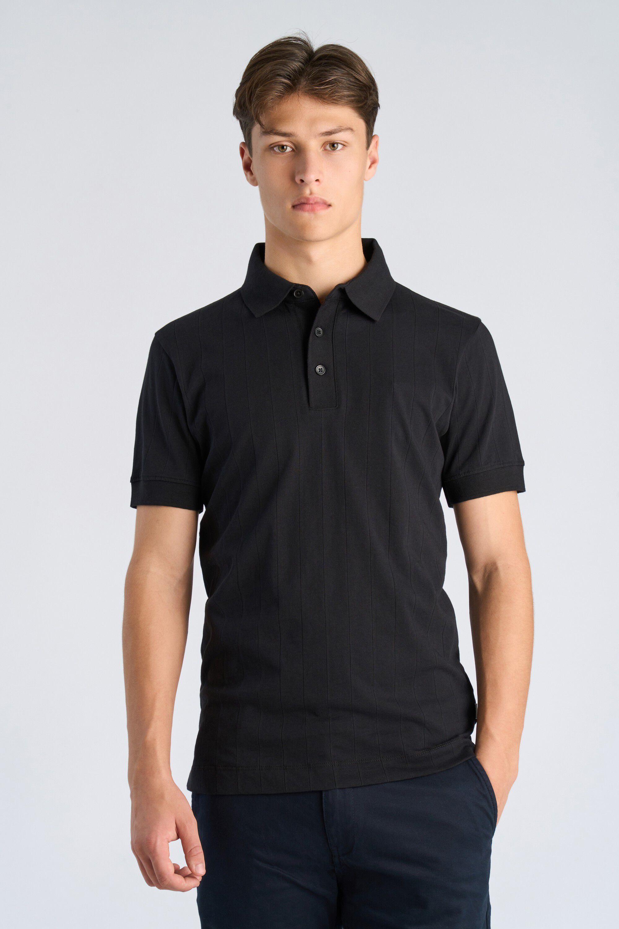 Needle drop polo S/S