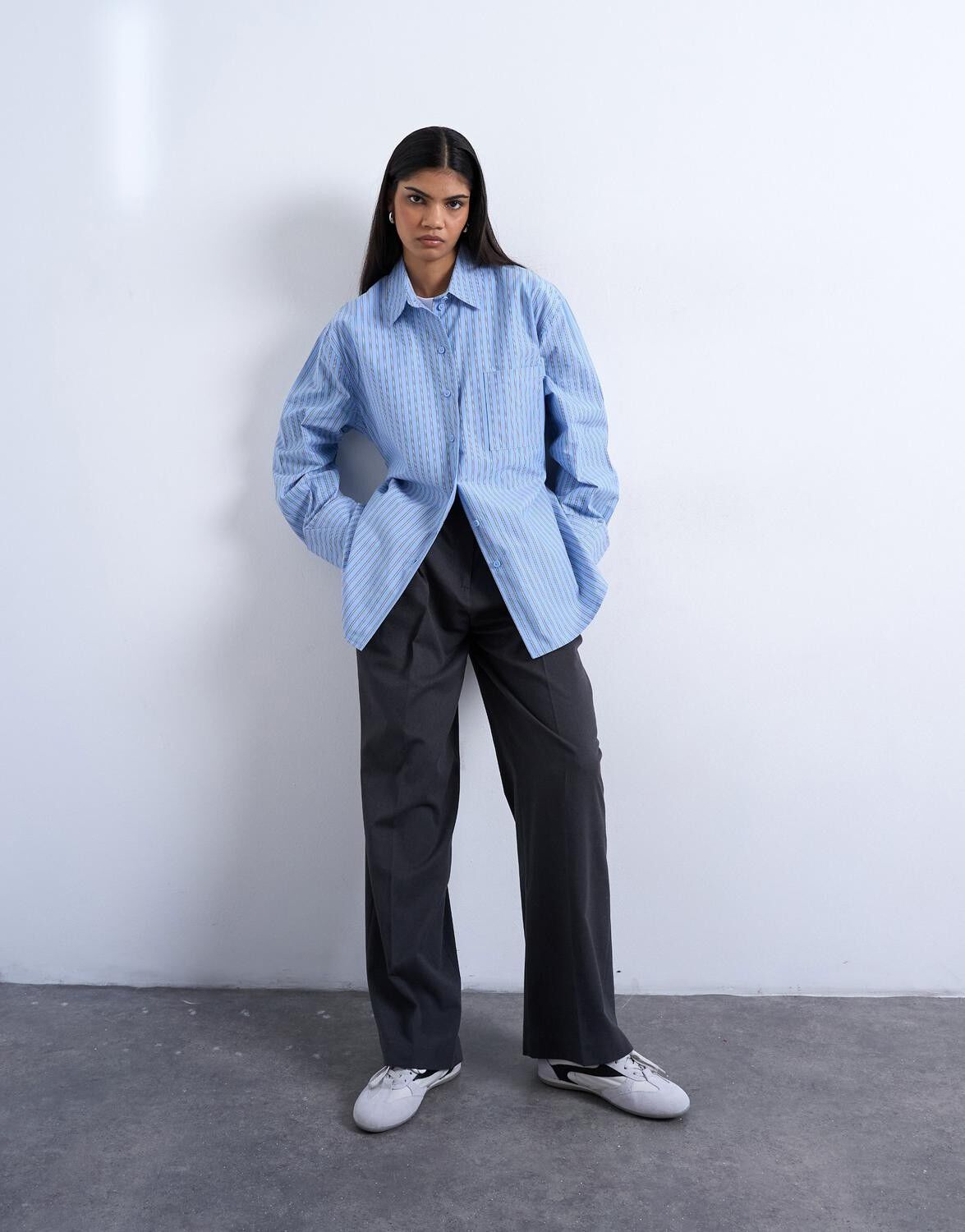 Tsdemi Ls Oversized Shirt Wvn