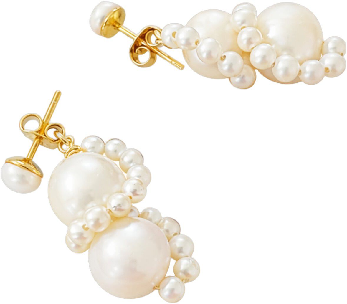 Elsie Pearl Earrings - Gold