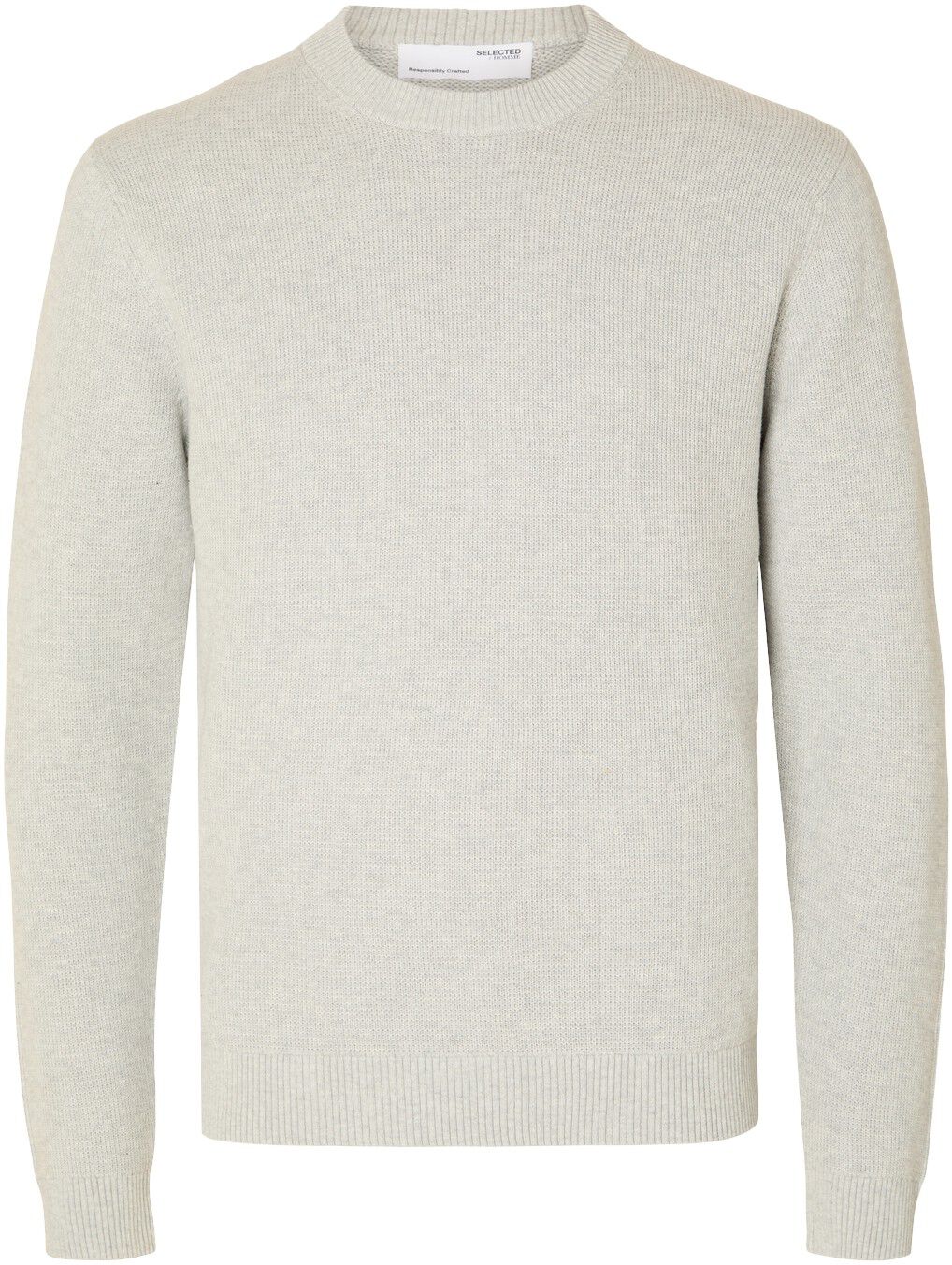 SLHDANE LS KNIT STRUCTURE CREW NECK