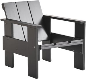 Crate Lounge Chair-Black water-base
